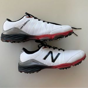 New Balance Golf Shoes Men’s Removable Spikes Waterproof Black Lace Up Size 11